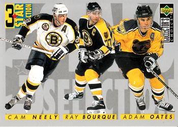 1996-97 Collector's Choice #310 Cam Neely / Ray Bourque / Adam Oates Front