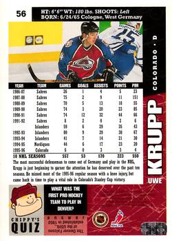 1996-97 Collector's Choice #56 Uwe Krupp Back