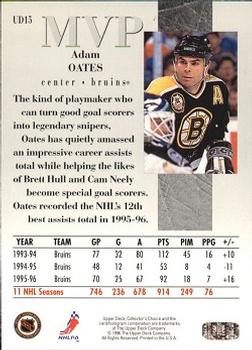 1996-97 Collector's Choice - Upper Deck MVP #UD15 Adam Oates Back