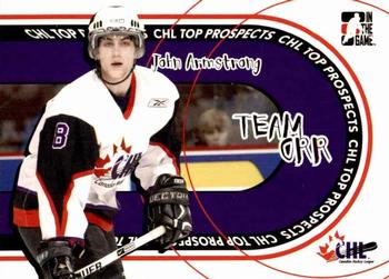 2005-06 In The Game Heroes and Prospects - Team Orr #TO-01 John Armstrong Front