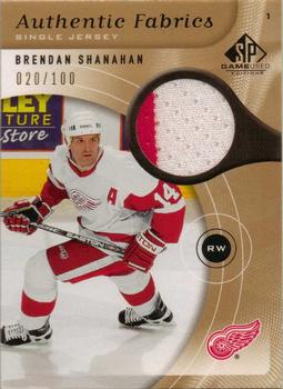 2005-06 SP Game Used - Authentic Fabrics Gold #AF-BS Brendan Shanahan Front