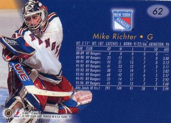 1996-97 Flair #62 Mike Richter Back