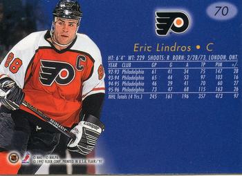 1996-97 Flair #70 Eric Lindros Back