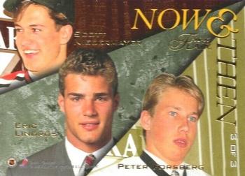 1996-97 Flair - Now & Then #3 Scott Niedermayer / Eric Lindros / Peter Forsberg Back