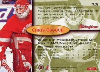 1996-97 Fleer #33 Chris Osgood Back