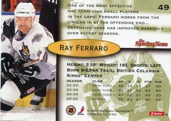 1996-97 Fleer #49 Ray Ferraro Back