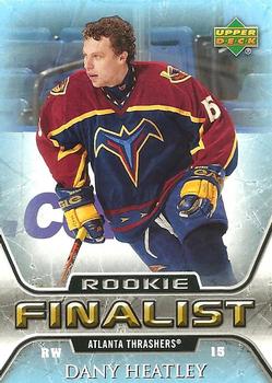2005-06 Upper Deck - 2005-06 Upper Deck NHL All-Time Greatest Finalist #61 Dany Heatley Front