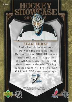 2005-06 Upper Deck - Hockey Showcase #HS14 Sean Burke Back