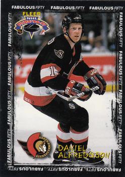 1996-97 Fleer NHL Picks - Fabulous 50 #1 Daniel Alfredsson Front