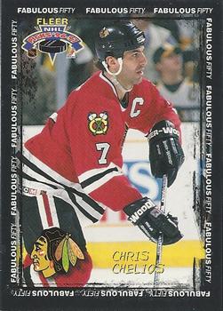 1996-97 Fleer NHL Picks - Fabulous 50 #7 Chris Chelios Front