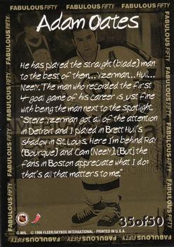 1996-97 Fleer NHL Picks - Fabulous 50 #35 Adam Oates Back