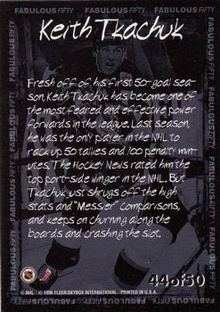 1996-97 Fleer NHL Picks - Fabulous 50 #44 Keith Tkachuk Back
