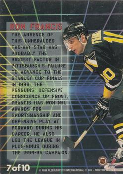 1996-97 Fleer NHL Picks - Fantasy Force #7 Ron Francis Back