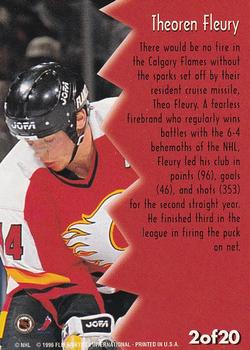 1996-97 Fleer NHL Picks - Jagged Edge #2 Theoren Fleury Back