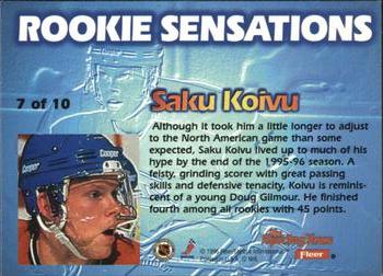 1996-97 Fleer - Rookie Sensations #7 Saku Koivu Back