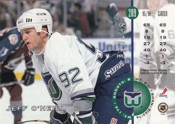 1996-97 Leaf #209 Jeff O'Neill Back
