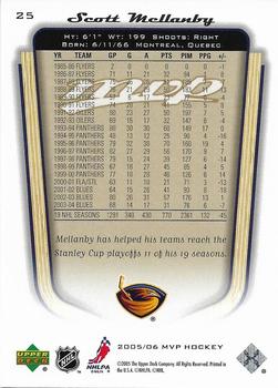 2005-06 Upper Deck MVP - Platinum #25 Scott Mellanby Back