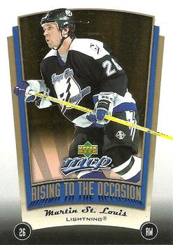 2005-06 Upper Deck MVP - Rising to the Occasion #RO3 Martin St. Louis Front