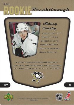 2005-06 Upper Deck MVP - Rookie Breakthrough #RB1 Sidney Crosby Back