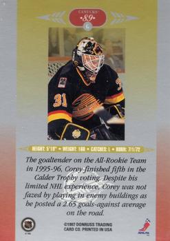 1996-97 Leaf Limited #89 Corey Hirsch Back