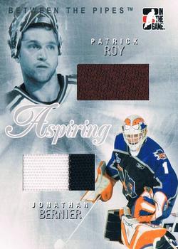 2006-07 In The Game Between The Pipes - Aspiring #AS-10 Patrick Roy / Jonathan Bernier  Front