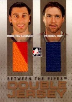 2006-07 In The Game Between The Pipes - Double Jersey Gold #DJ-29 Roberto Luongo / Patrick Roy  Front
