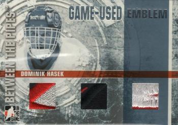 2006-07 In The Game Between The Pipes - Game Used Emblem #GUE-61 Dominik Hasek  Front