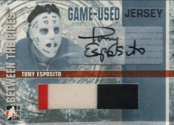 2006-07 In The Game Between The Pipes - Game Used Jersey Autograph #GUJ-04 Tony Esposito  Front