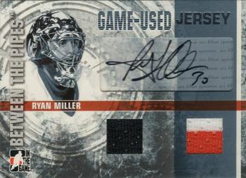 2006-07 In The Game Between The Pipes - Game Used Jersey Autograph #GUJ-47 Ryan Miller  Front