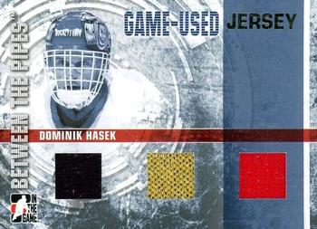 2006-07 In The Game Between The Pipes - Game Used Jersey Gold #GUJ-61 Dominik Hasek  Front