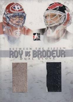 2006-07 In The Game Between The Pipes - Roy vs. Brodeur #RB-06 Patrick Roy / Martin Brodeur Front