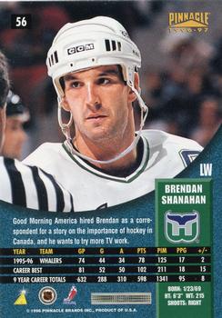 1996-97 Pinnacle #56 Brendan Shanahan Back