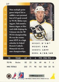 1996-97 Pinnacle Be a Player #37 Ted Donato Back