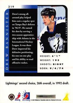 1996-97 Pinnacle Be a Player #219 Drew Bannister Back