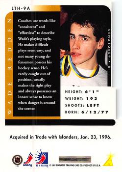 1996-97 Pinnacle Be a Player - Link 2 History Autographs #LTH-9A Wade Redden Back
