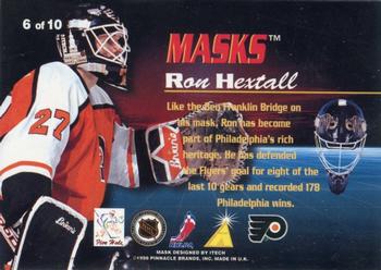 1996-97 Pinnacle - Masks #6 Ron Hextall Back