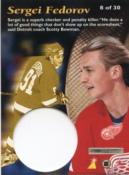 1996-97 Pinnacle Mint Collection #8 Sergei Fedorov Back