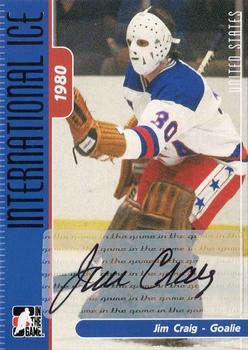 2006-07 In The Game Used International Ice - Autographs #A-JC Jim Craig  Front