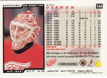 1996-97 Score #164 Mike Vernon Back