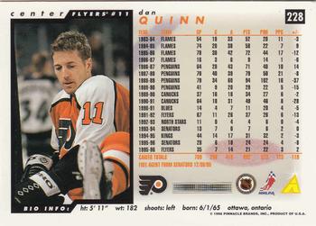 1996-97 Score #228 Dan Quinn Back