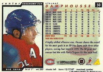 1996-97 Score #50 Vincent Damphousse Back