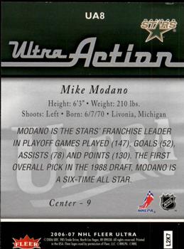 2006-07 Ultra - Ultra Action #UA8 Mike Modano  Back