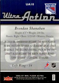 2006-07 Ultra - Ultra Action #UA10 Brendan Shanahan  Back