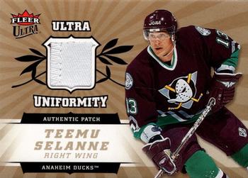 2006-07 Ultra - Uniformity Patches #UP-TS Teemu Selanne  Front