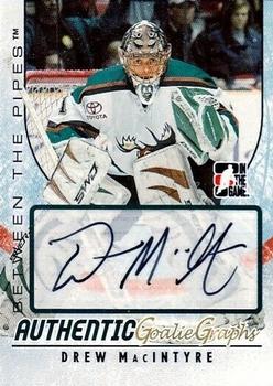 2007-08 In The Game Between the Pipes - Autographs #A-DMA2 Drew MacIntyre  Front