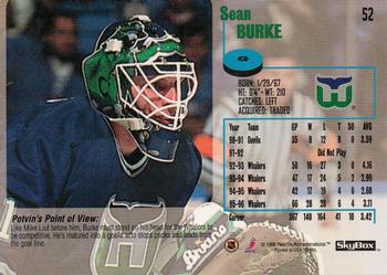 1996-97 SkyBox Impact #52 Sean Burke Back