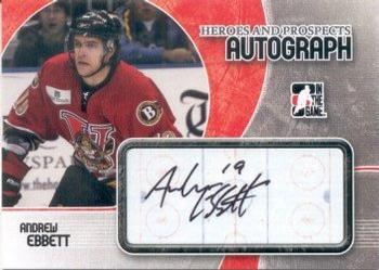 2007-08 In The Game Heroes and Prospects - Autographs #A-AEB Andrew Ebbett  Front