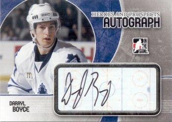 2007-08 In The Game Heroes and Prospects - Autographs #A-DB2 Darryl Boyce  Front