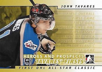 2007-08 In The Game Heroes and Prospects - John Tavares Firsts #JT-08 John Tavares First OHL All-Star Classic  Front