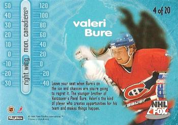1996-97 SkyBox Impact - NHL on FOX #4 Valeri Bure Back